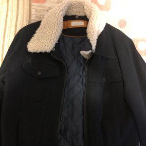 Men's Jean Jacket with Sherpa Lining